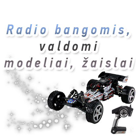 Radio bangomis valdomi modeliai, žaislai